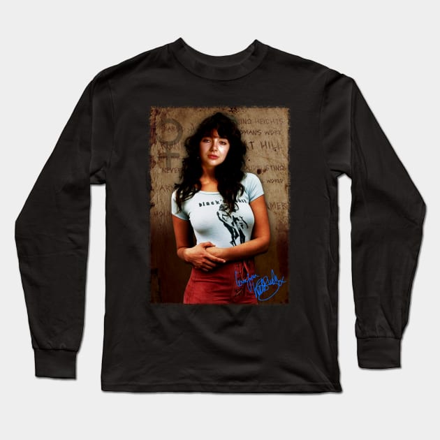 Vintage Kate Bush Retro 80s 90s Long Sleeve T-Shirt by Chea Shepherd